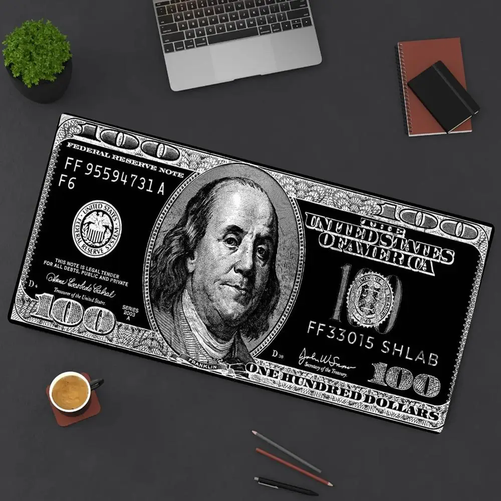 

$100 U.S. bill Mouse Pad Large gaming mouse pad computer mouse table pad floor pad office keyboard pad