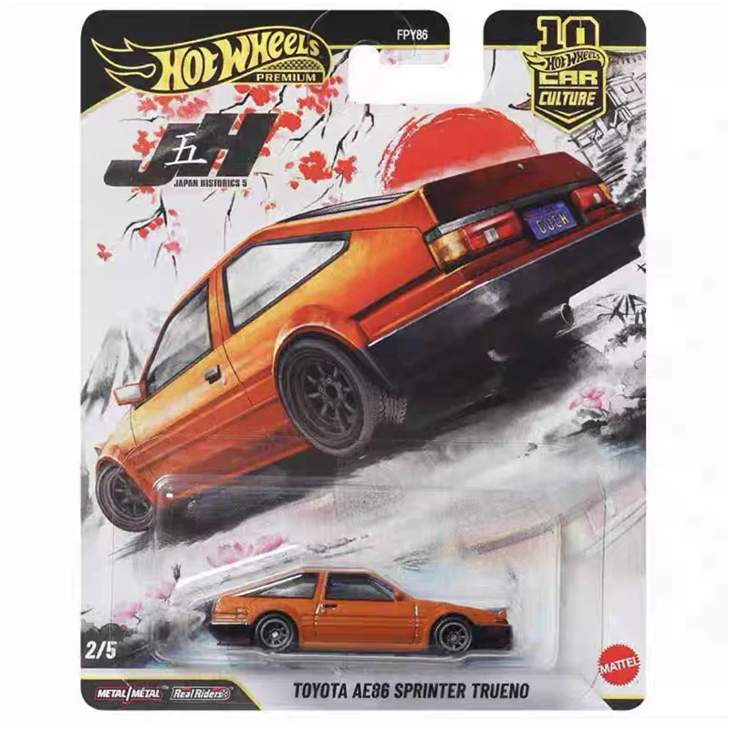 Originale Hot Wheels FPY86 Giappone Storia 5 Serise Modello di Auto Pressofuso Modello AE86 Decorazione Regali A Sorpresa Collezione di Auto Giocattoli