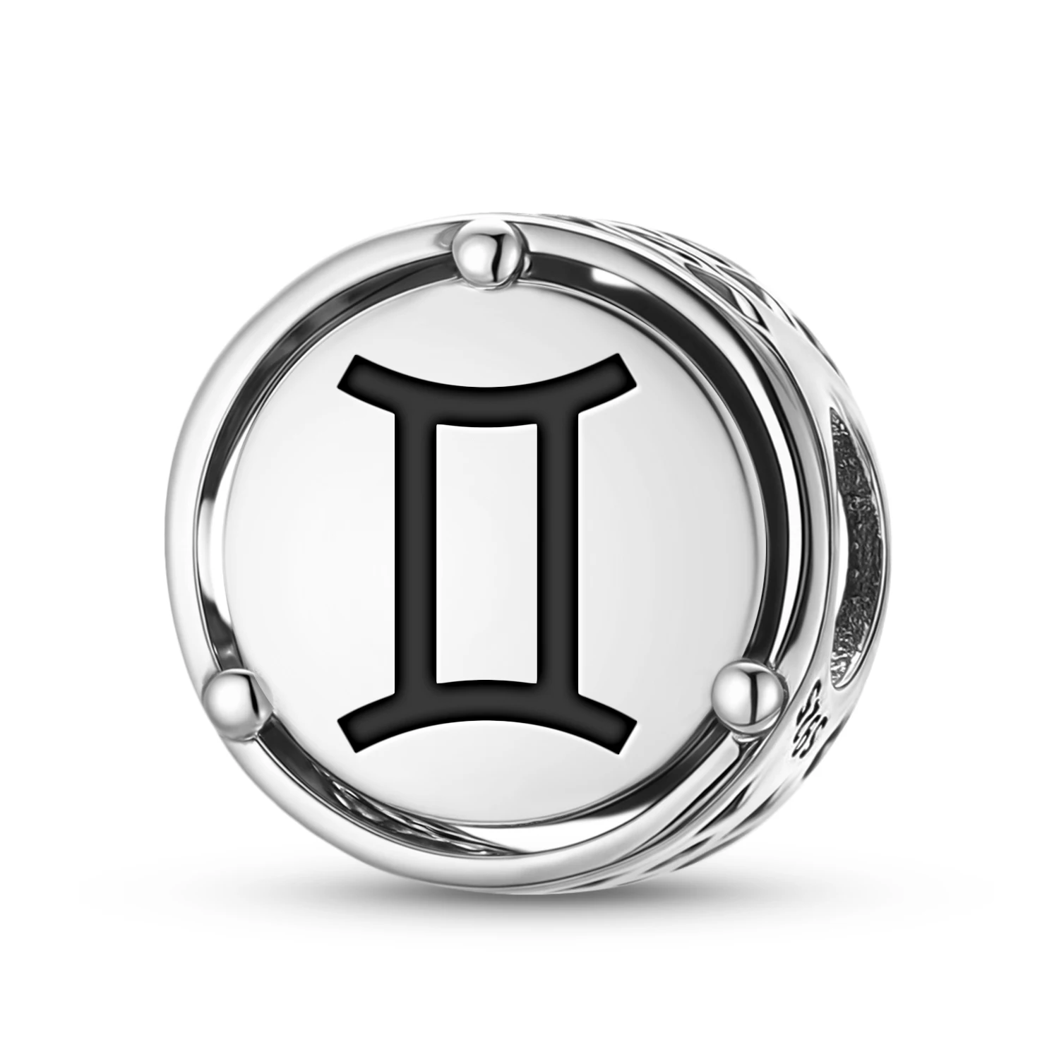 

Астрологические Близнецы из стерлингового серебра 925, символ, подвеска, подходит для оригинального браслета, ювелирные изделия своими руками, аксессуары, семейная бусина