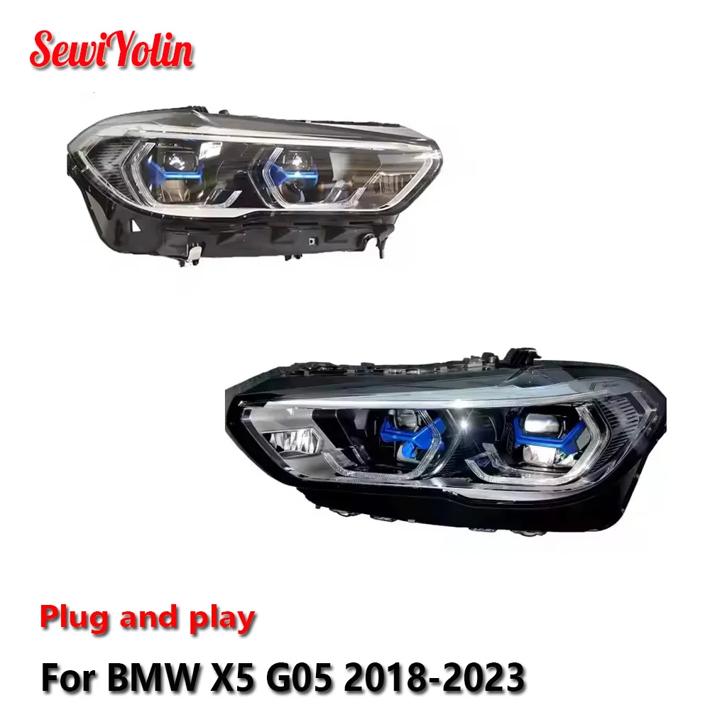 

Car Accessories headlights for BMW X5 G05 2018-2023 LED Headlight Projector Lens DRL Brake Turn Signal Lamp Plug and Play