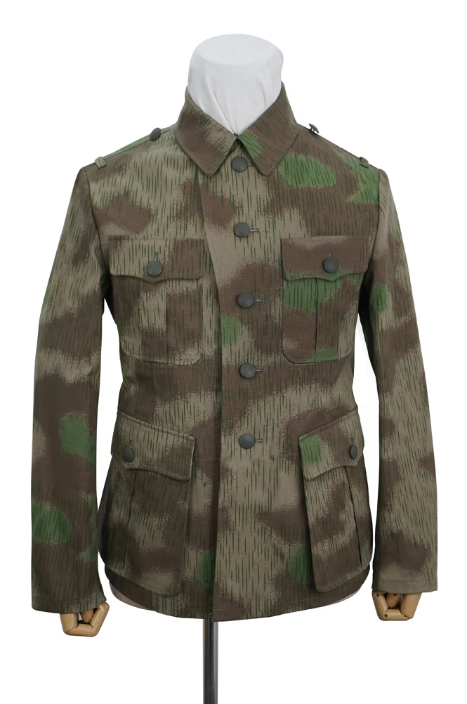 GUCA-023 wwii alemão heer marsh sumpfsmuster 44 com splinter cor camo m40 campo túnica