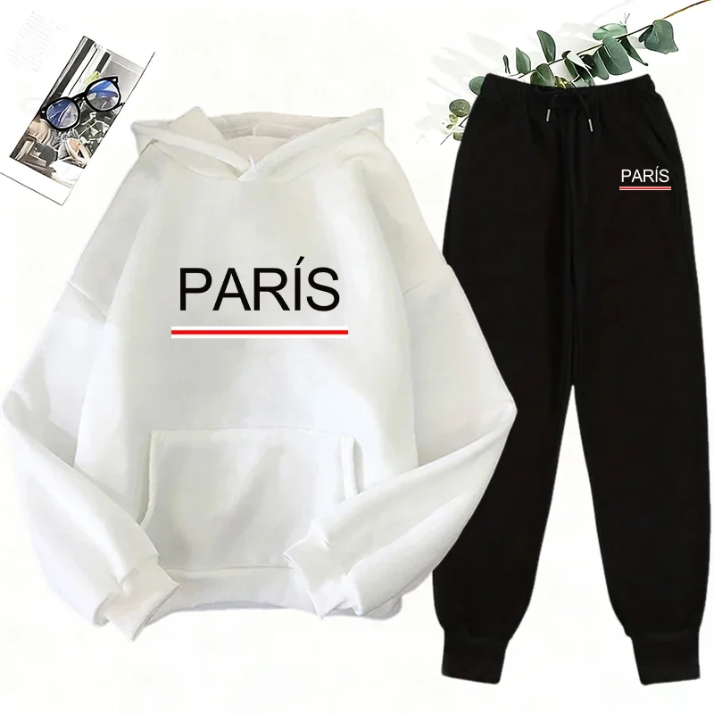 Autumn Winter Women's Tracksuit Casual Pullover Sweatshirt Streetwear Outdoors Sports Jogging Clothing Fashion Hoodie Sportswear