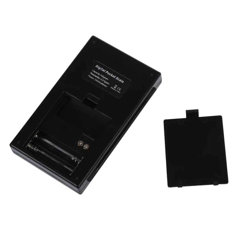 100G X 0,01G Mini LCD Digitale Draagbare Pocket Sieraden Sieraden Goud Diamant Gram Weegschaal Zwart