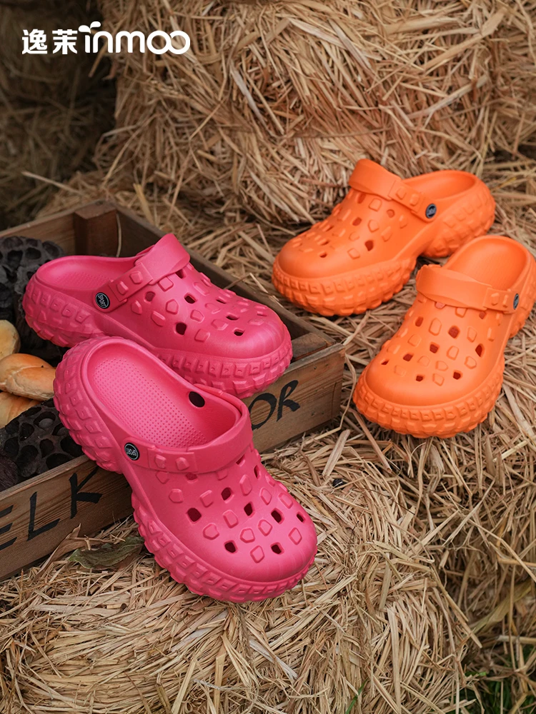 Chunky Platform Clogs Sandals Women Summer Soft Thick Bottom Beach Shoes Woman Slide Non Slip EVA Wedge Slippers