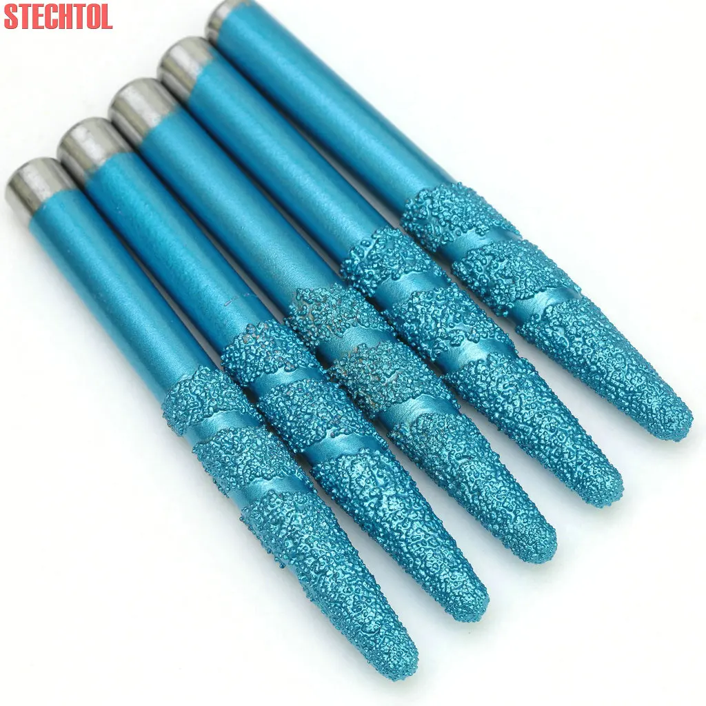 

14-20mm V-Carving Brazing Stone Milling Cutter Diamond Tools CNC Engraving Router Bits for Marble 3D Ball-Nose Tapered Endmill