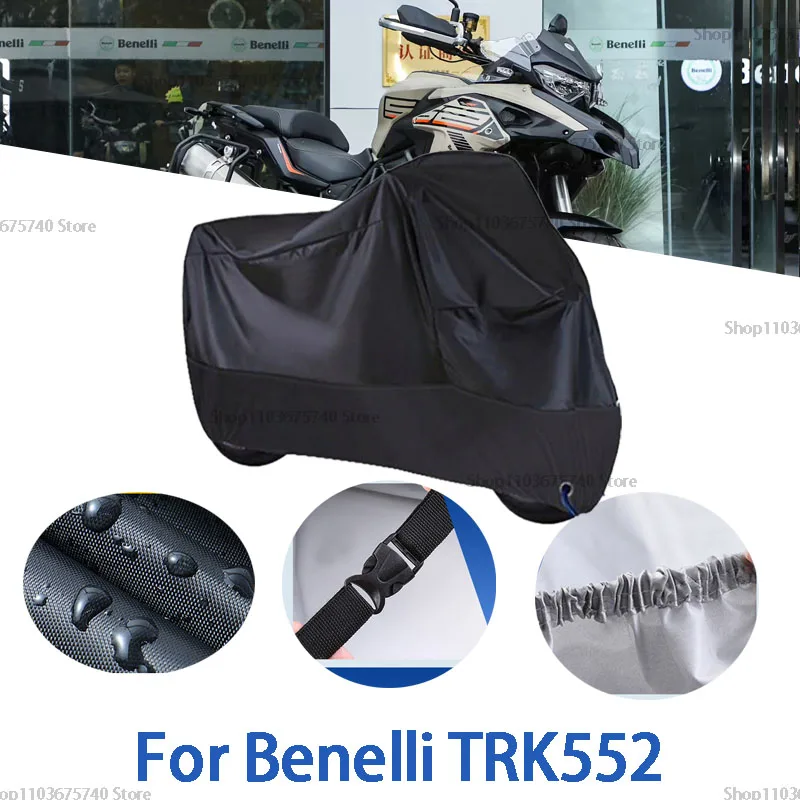 Capas completas para motocicleta benelli trk552, proteção solar ao ar livre, poeira, sem orelha, engrossado, acessórios de pano oxford