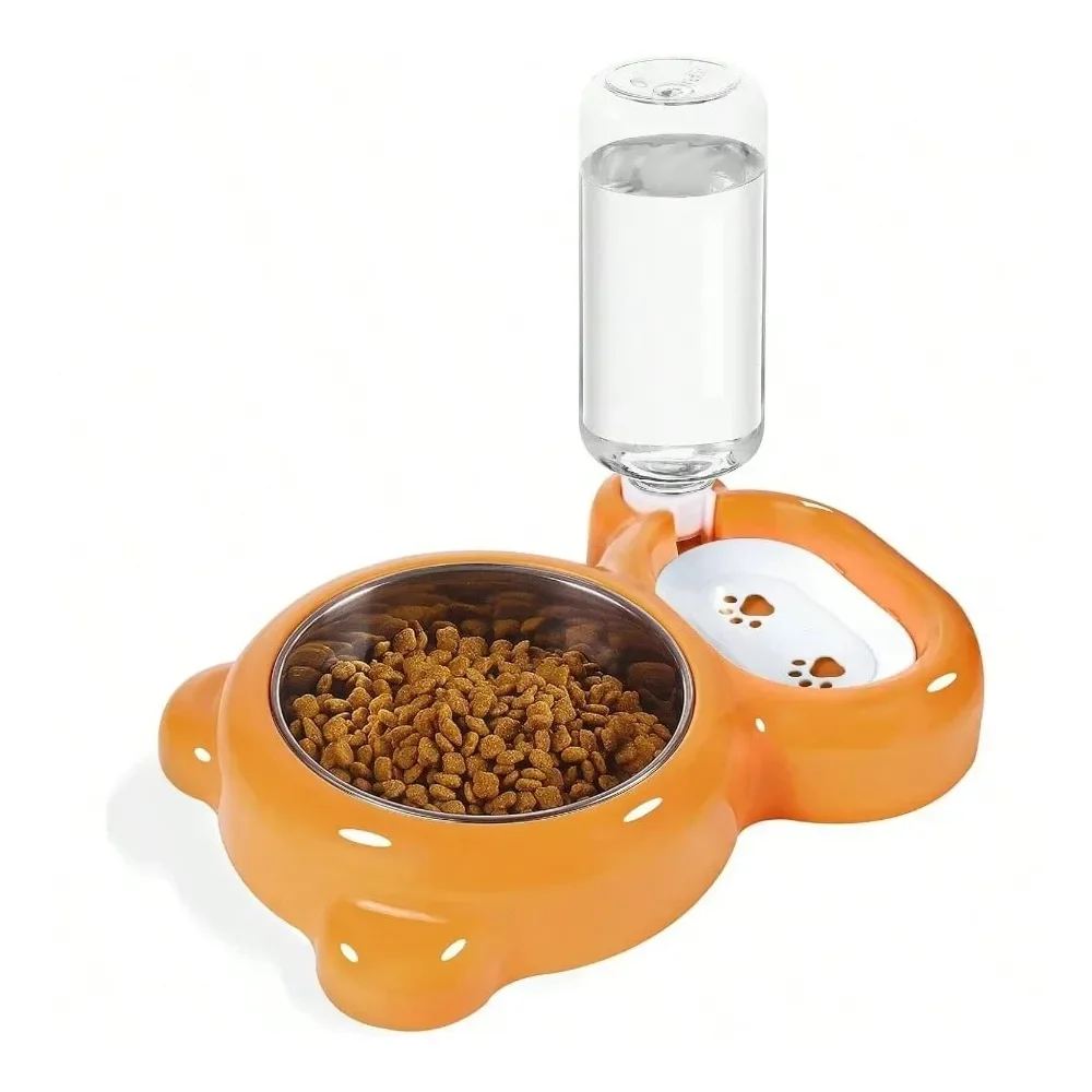 

Dog Supplies Dogs Accessories Bowls, Food And Bowl Set With Dispenser And Stainless Steel Bowl Cats And Small Dogs Light Blue