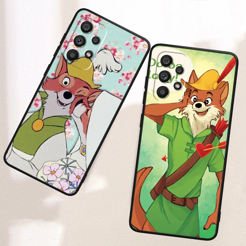 Robin Hood Disney Marianne For Samsung A53 A52 A33 A32 A51 A71 A21S A13 A73 A50 A22 A23 A03 A72 A54 A12 5G Black Phone Case