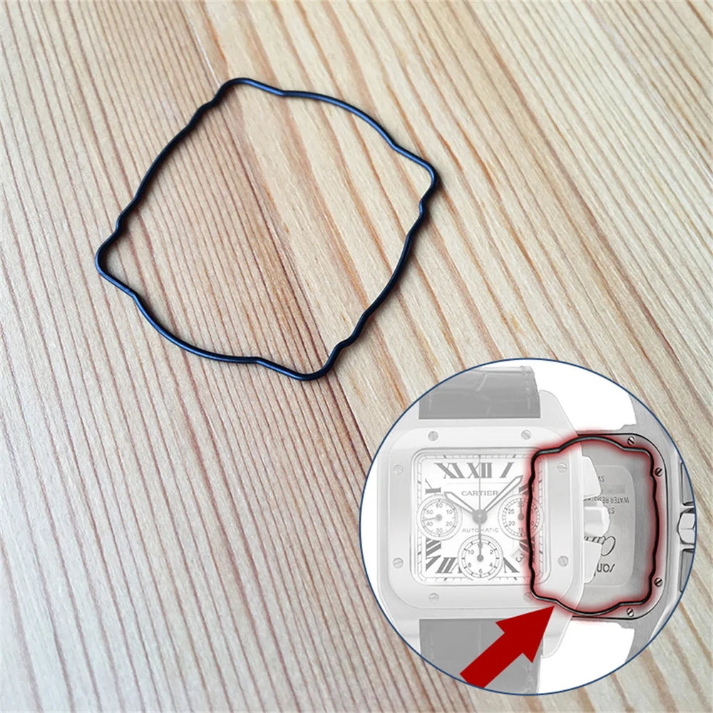 2740  watch case back waterproof ring gasket for Cartier Santos 100 XL Chronograph watch parts