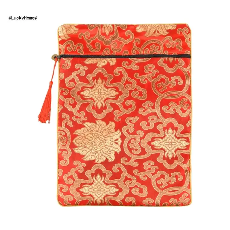 Spacious Double Layer Silk Pouches for Travel or Office Supplies Needs 11UA