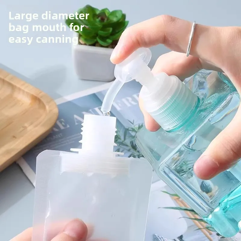 Portable Small Facial Cleanser Shower Lotion Sample Refill Bottle Shampoo Disposable Refill Bottle Cosmetic Plastic bag Portable