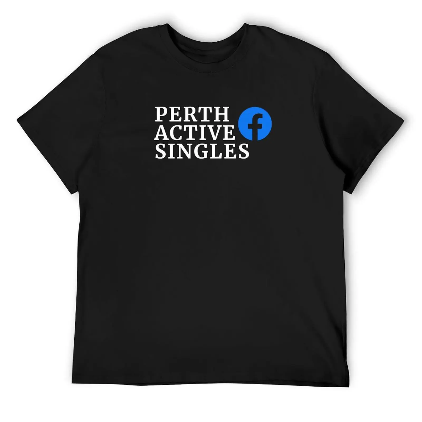 

Белая футболка Perth Active Singles, синяя арховая одежда в стиле аниме, черные мужские хлопковые футболки
