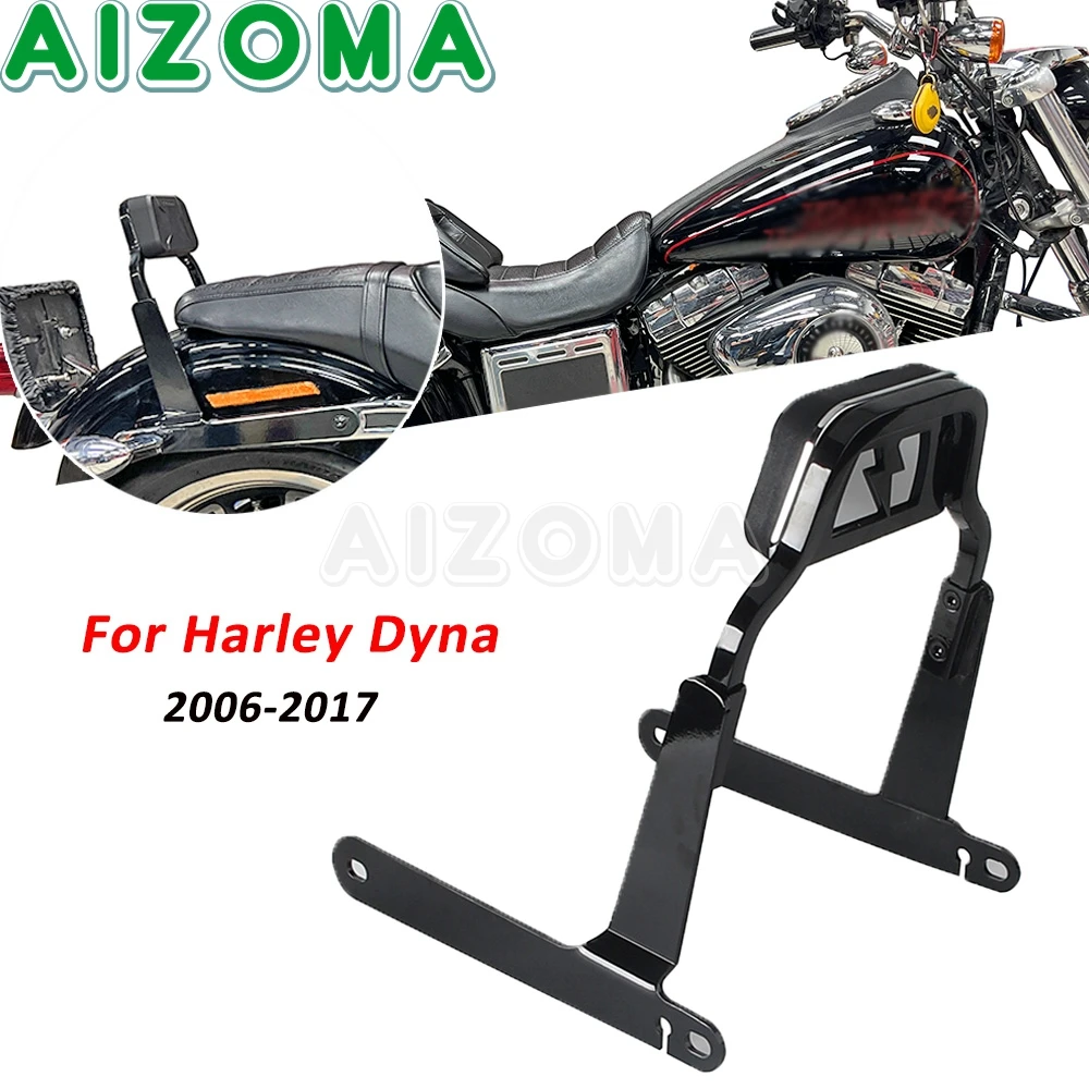 

For Harley Dyna Low Rider Street Bob Super Glide Wide Glide Switchback Motorcycle Mini Sissy Bar PU Leather Backrest Back Rest