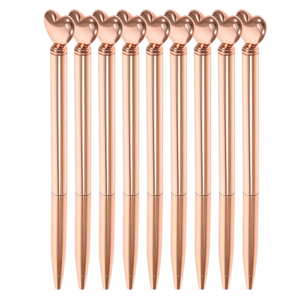 9 قطع من أقلام القلب القابلة للسحب للنساء في عيد الحب واللوازم المدرسية وقلم عيد الحب