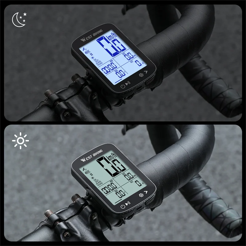 WEST BIKING GPS Bike Computer Wireless Stopwatch IPX7 Waterproof Cycling  Odometer Type-C Charge Speedometer Bicycle Accessories - AliExpress 18