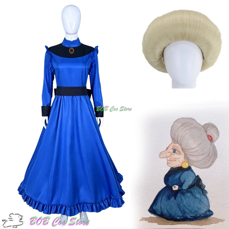

Yubaba Japanese Classic Witch Costume – Dress + Wig, Anime Spirit Grandma Granny Outfit Women, Halloween Carnival Movie Roleplay