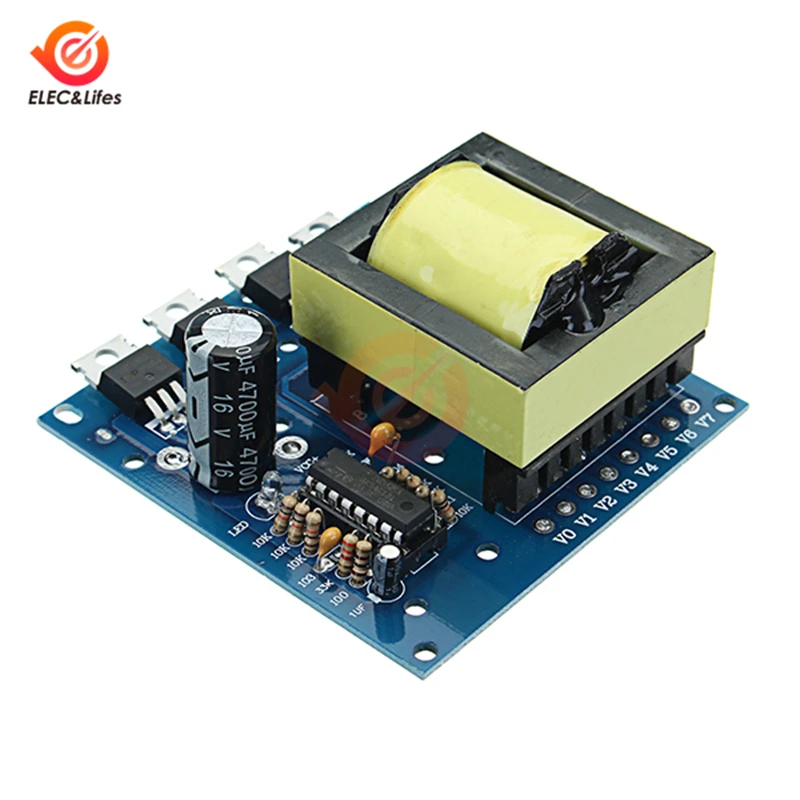 DC 12V to AC 220V 380V 500W Inverter Boost Board Transformer Power Car Converter Module