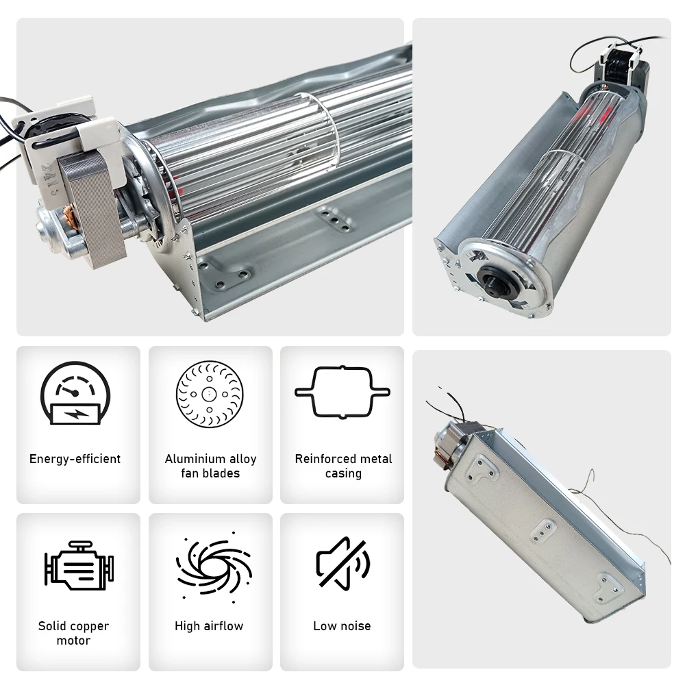 High-Power High Power Cross Flow Fan Centrifugal Fan Axial Exhaust Fan Tangential Blower for Cabinet Cooling Ventilation