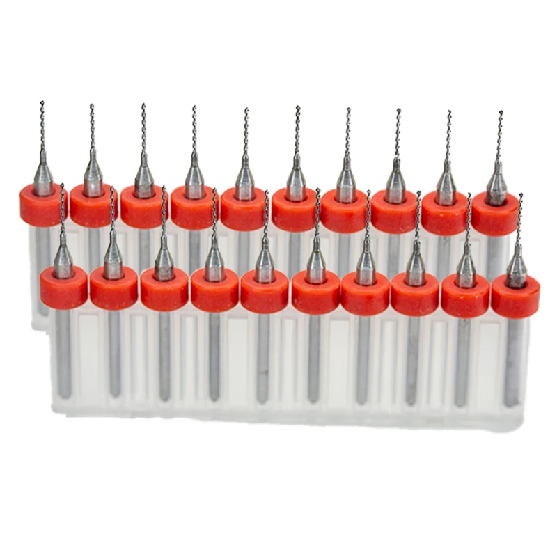 20pcs 0.6mm 0.7mm 0.8mm 0.9mm Carbide Micro Drill Bits Mini CNC Drilling Bit Set Print Circuit Board Drill Bit For PCB For Board
