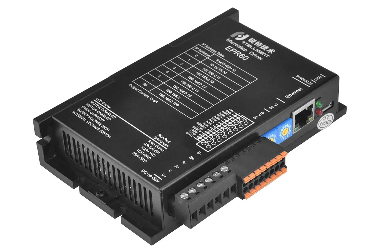 Imagem -02 - Open Loop Stepper Driver Nema23 24 Modbus Protocolo Tcp com Interface Ethernet Padrão Epr60