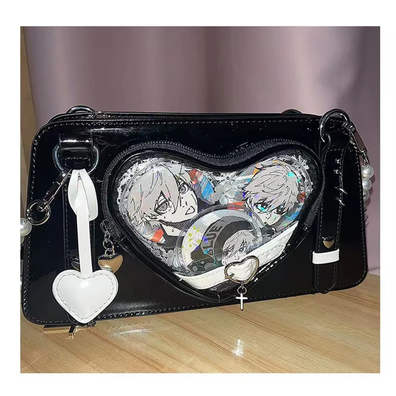 Borsa a tracolla interna per college giapponese per donna moda punk versatile borsa da donna per ragazza calda y2k Ita bag elegante