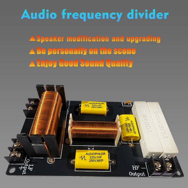Divisore di frequenza audio Modulo filtro crossover Hi-Fi a 2 vie da 800 W Divisore di frequenza per altoparlante audio Home Theater regolabile