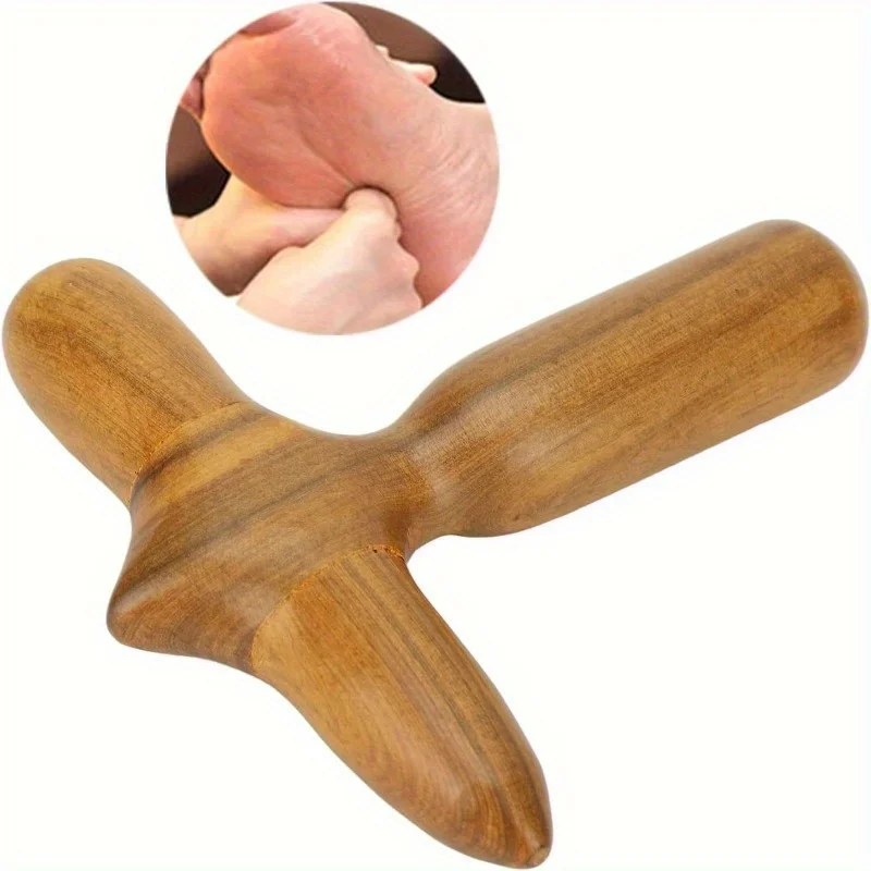 Professional Wooden Foot Massage Stick, Ergonomic Reflexology Tool,Portable Muscle Relief Massager for Home and Massage Shop Use