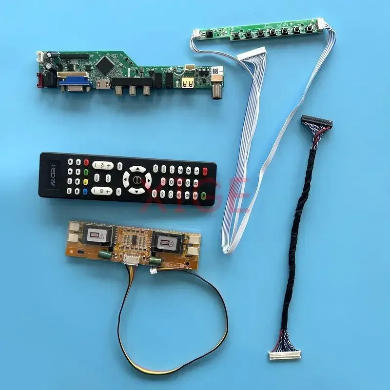 

Driver Board Fit M190EG01 M190EG02 M170EG01 M170EG02 TV Analog AV+HDMI+VGA+IR+USB 4CCFL DIY Kit 1280*1024 30-Pin LVDS LCD Screen