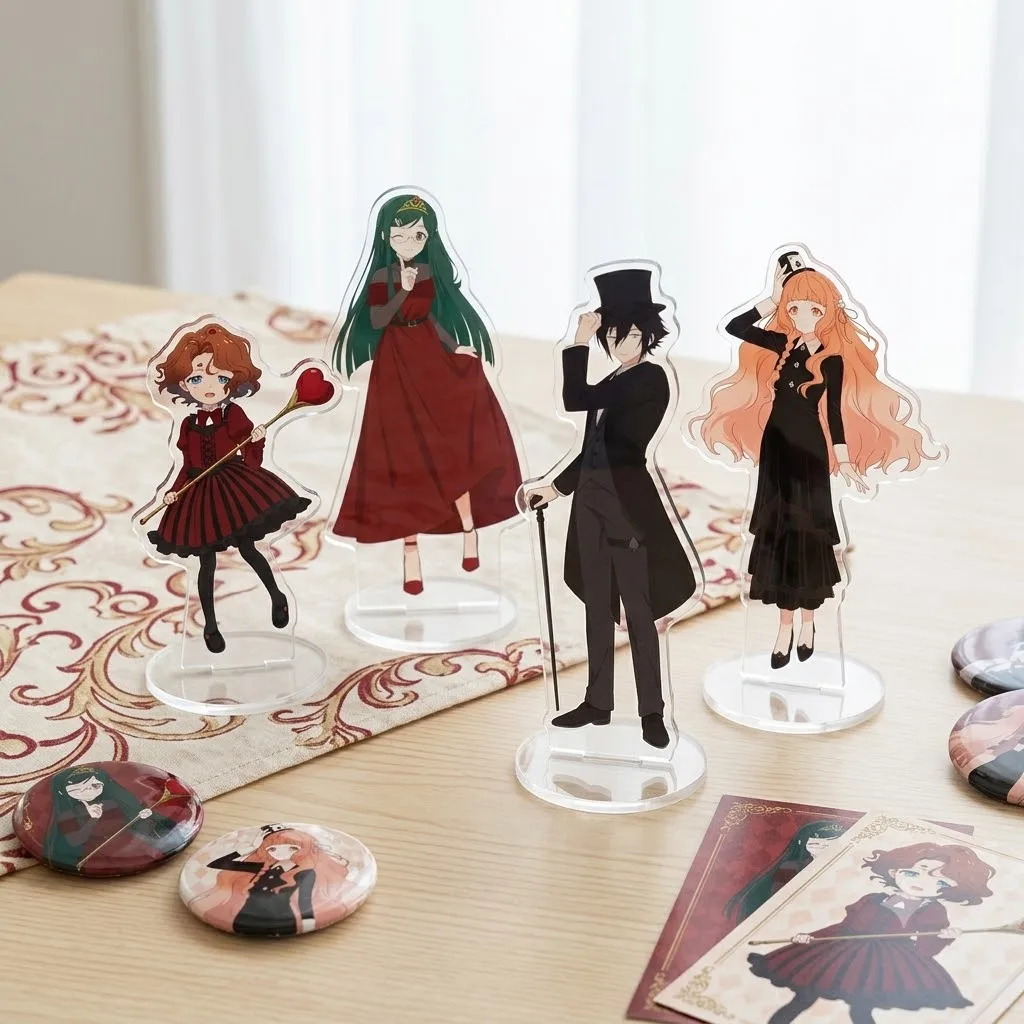 Anime Agents of the Four Seasons Acrylic Stand Figure Desktop Decoration Collectible Ornament Character Model Gift Keychain