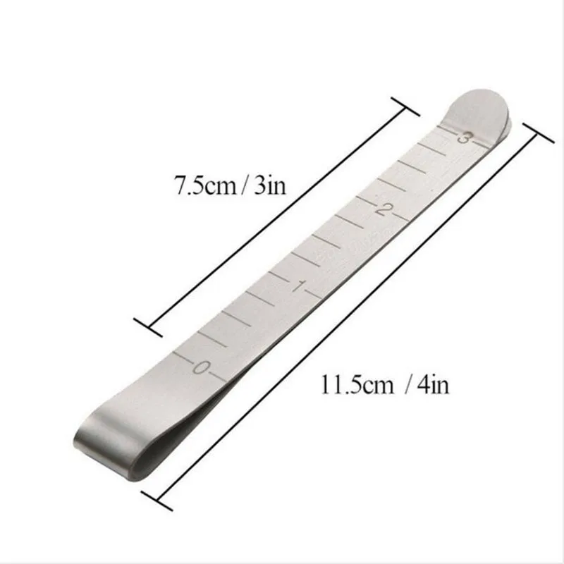 5Pcs/Pack Metal Sewing Crimping Clip Stainless Steel Ruler Measurement Clips