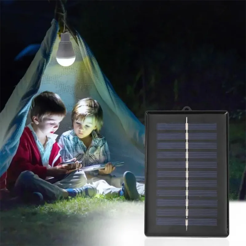 Outdoor Solar Light Bulb IP65 Waterproof Camping Light High Brightness Portable Multi-function Barbecue Outdoor Emergency Light