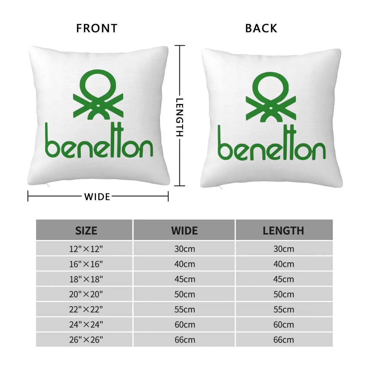 United Colors Of Benetton Pillowcase Pillows Cover Cushion Comfort Throw Pillow Sofa Decorative Cushions Used for Home Bedroom