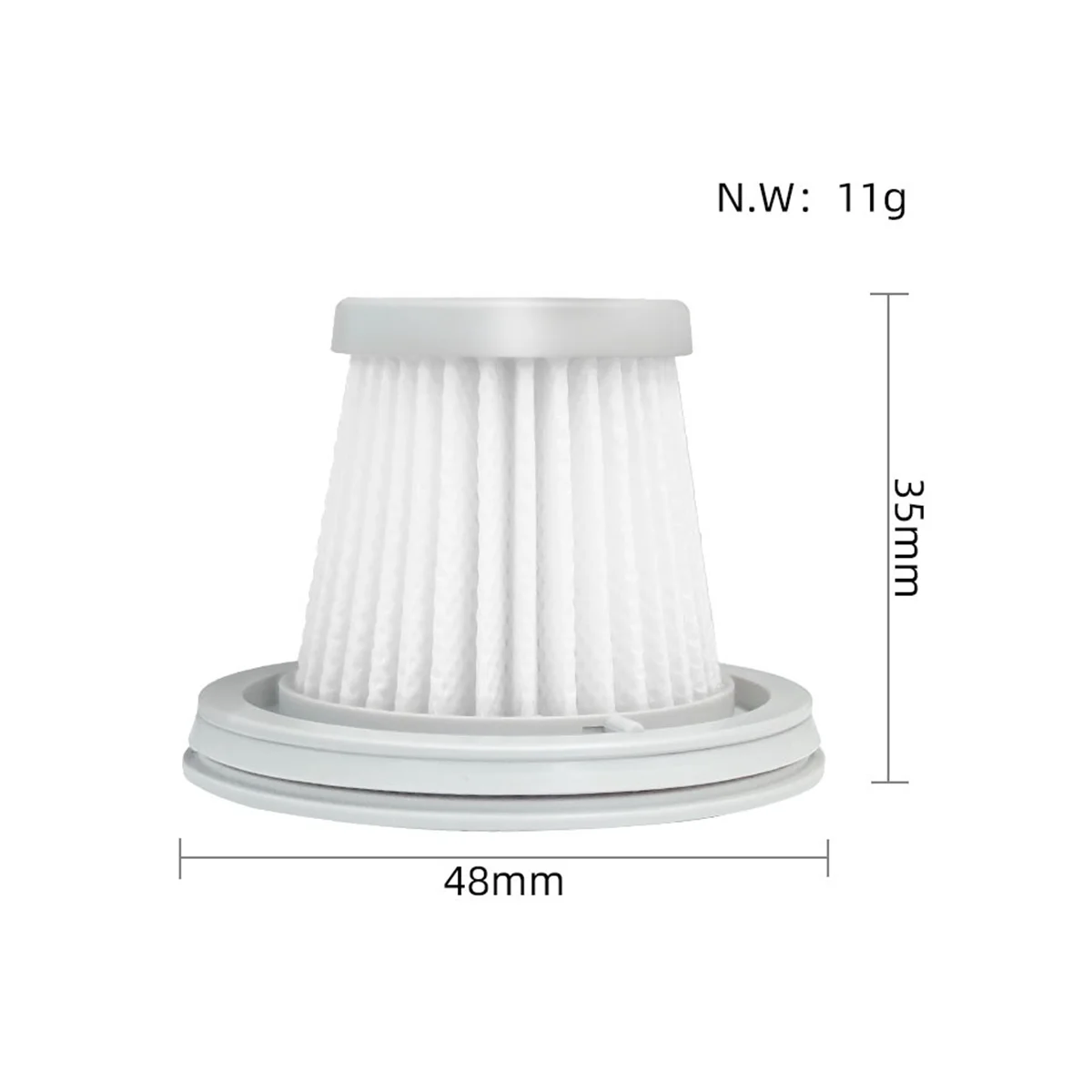 For Vacuum Cleaner SSXCQ01XY HEPA Filter Car Mini Wireless Replacement Vacuum Cleaner Accessories