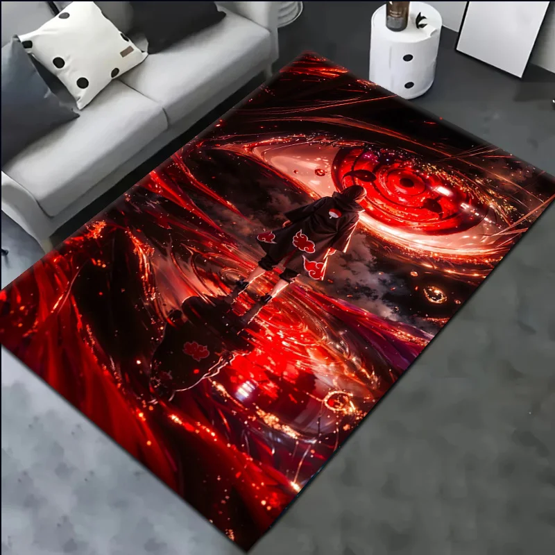 Cartoon N-Naruto Japan Anime I-Itachi Carpet Rug for Bedroom Living Room Decor Sofa Home kids Game Area Rug Non-slip Floor Mat