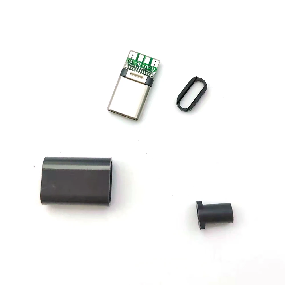 2pcs TYPE-C USB Plug Male connector With PCB 24pin welding Data line interface DIY data cable accessories Conector