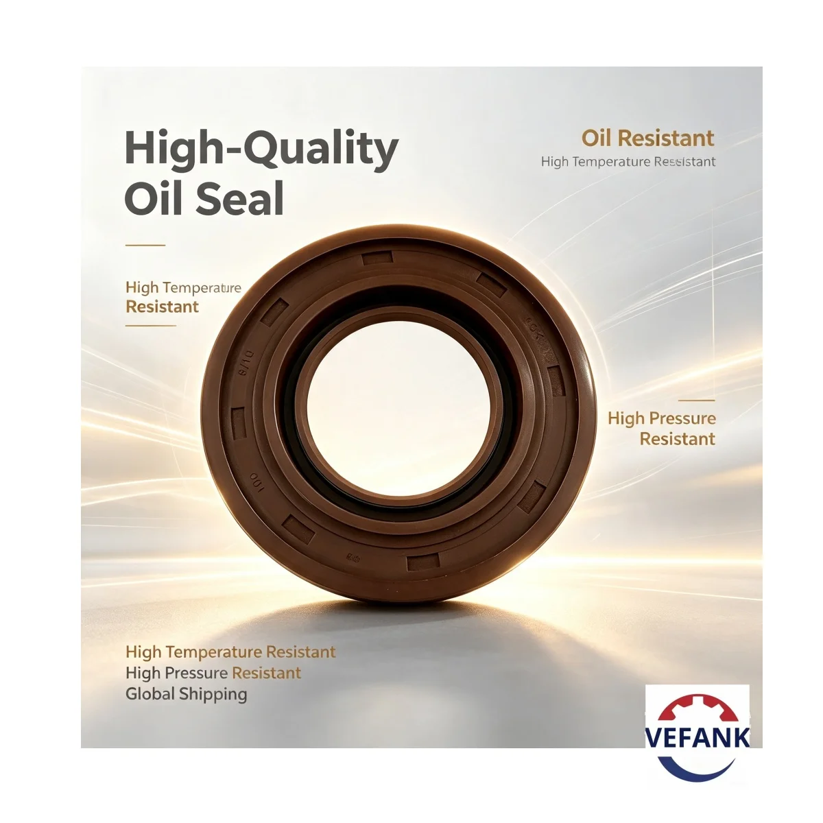 49*100*8/10 mm, Crankshaft Oil Seal NBR, Black, OEM:8-94101-493-0, High Quality Suitable for Isuzu