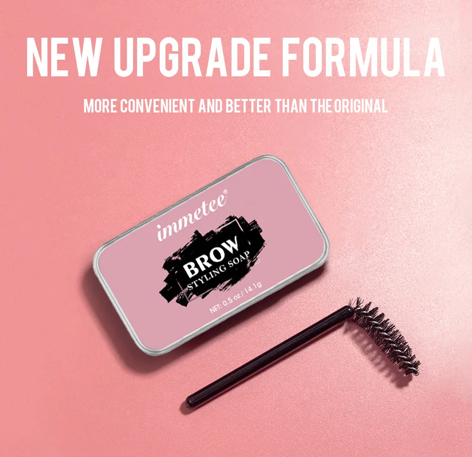 Jabón para cejas, cera para cejas, jabón resistente al agua, sujeción de larga duración, Gel transparente para cejas, Kit de jabón para cejas