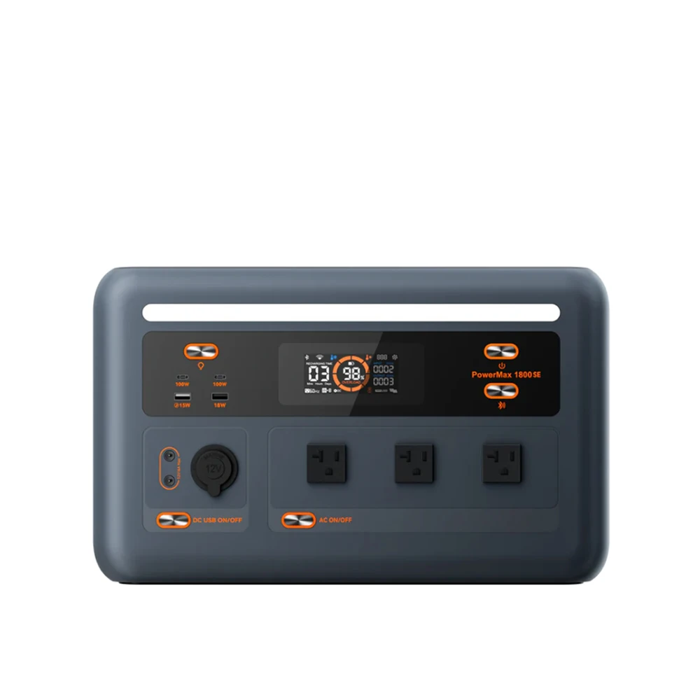OSCAL PowerMax 1800SE Tragbare Powerstation 1800W Ausgangsleistung 1024Wh Batteriekapazität Powerbank für Outdoor-Reisen, Camping, Multifunktionale Powerstation