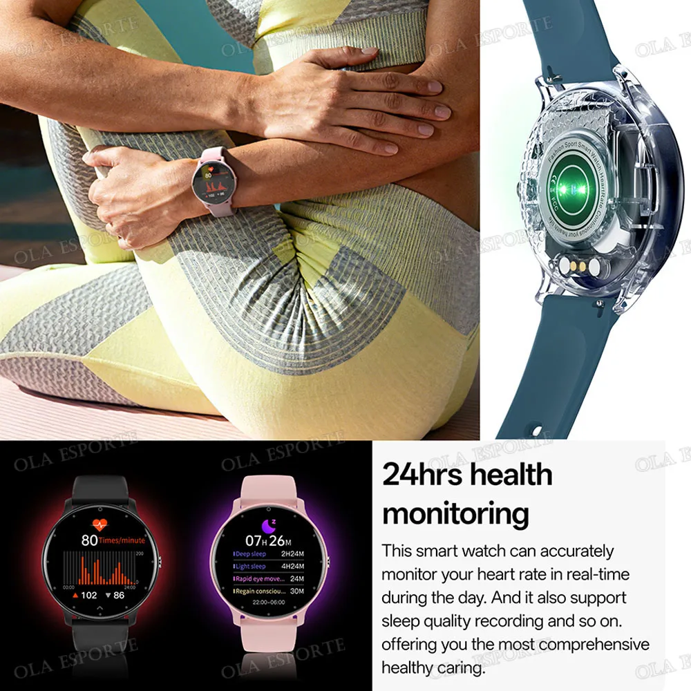 2026 New Smart Watch Men 100+ Sports Modes Heart Rate Monitoring AI Voice Assistant Bluetooth Call Smartwatches Women Men