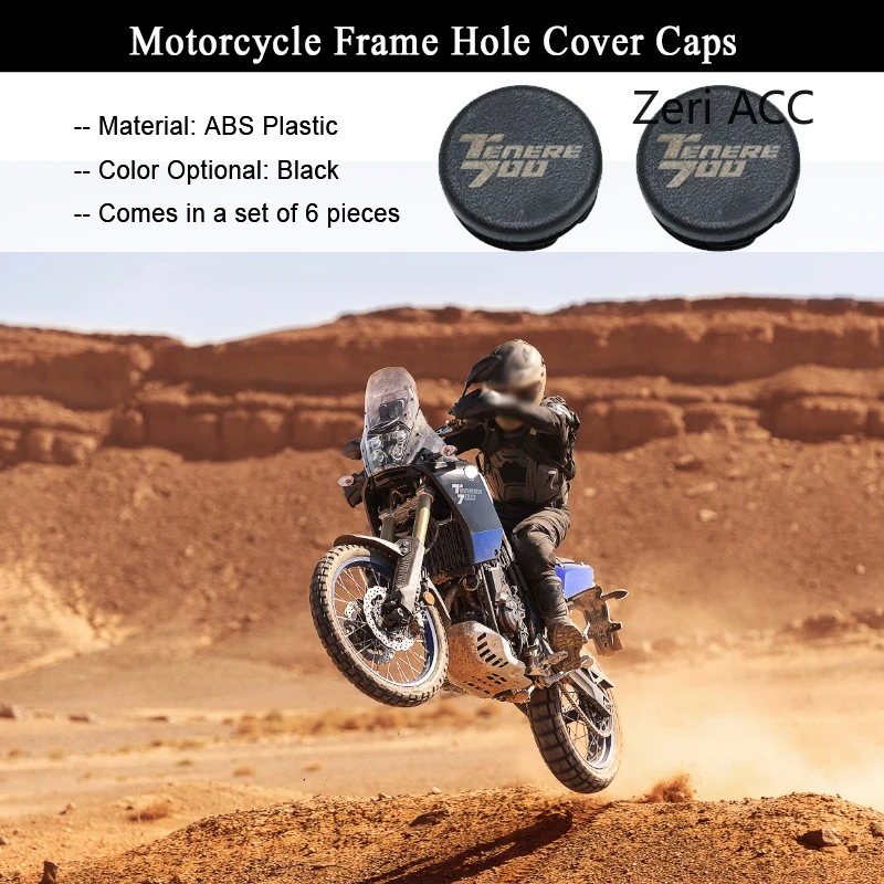 Fit For YAMAHA XTZ700 Tenere700 2019 2020 2021 Frame Hole Cover Caps Plug Decorative Frame Cap Set TENERE 700 Motorcycle
