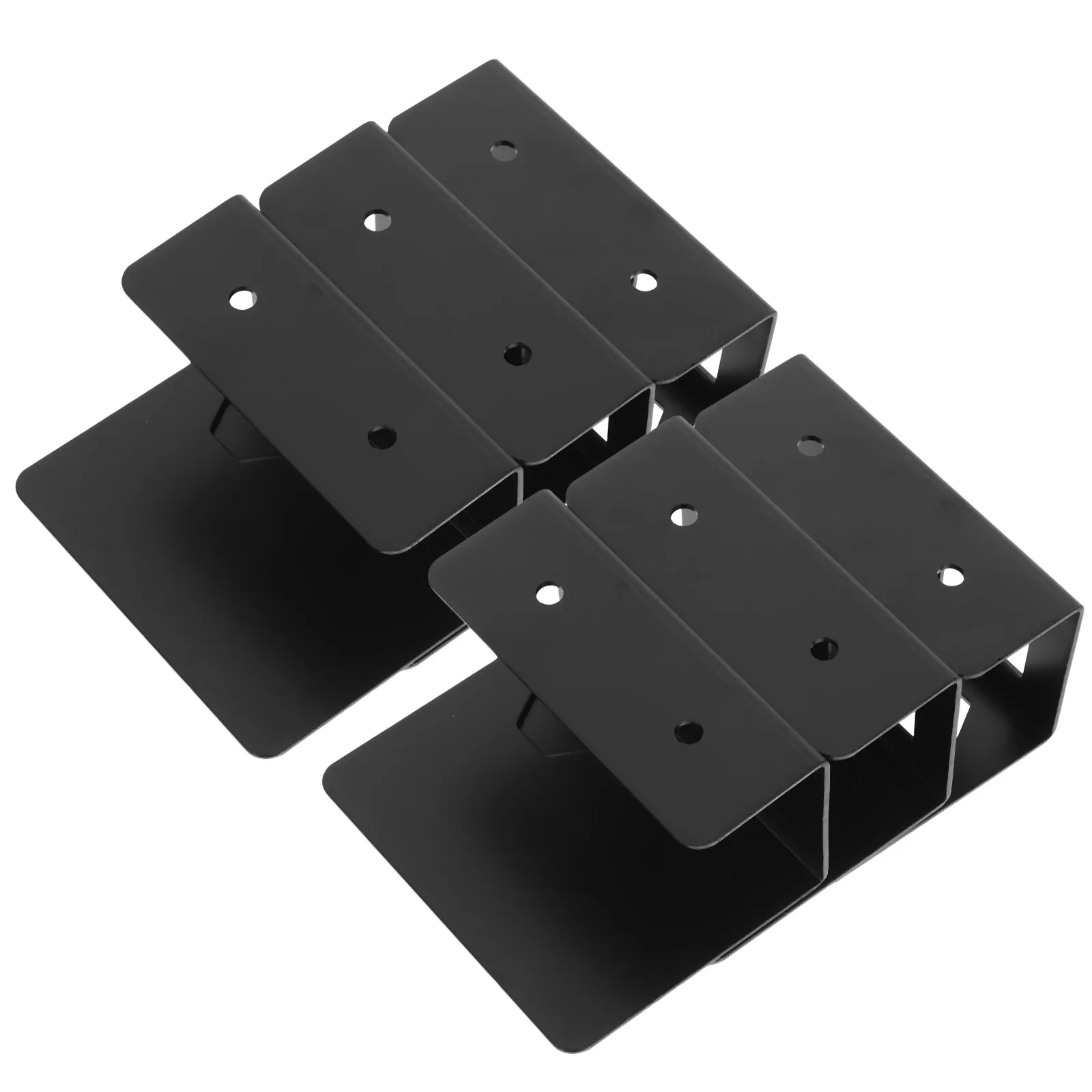 2Sets Under Desk Laptop Storage Rack Heavy Duty Metal Organizer Mount Space Saving Docking Stand for Pc Console Ups Mini