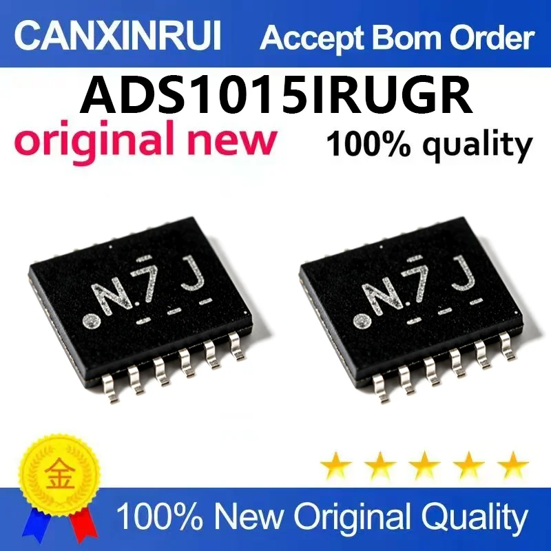 (5pcs-100pcs）Original ADS1015IDGSR ADS1015IRUGR analog-to-digital conversion chip ADC stable low power consumption