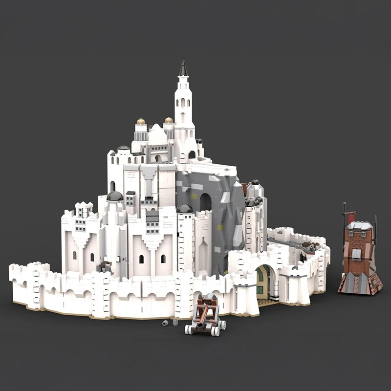 New 4337Pcs Famous The Rings Movie Series Moc White Castle Model Building Blocks Diy Creative Ideas Bricks Toy Birthday Gifts
