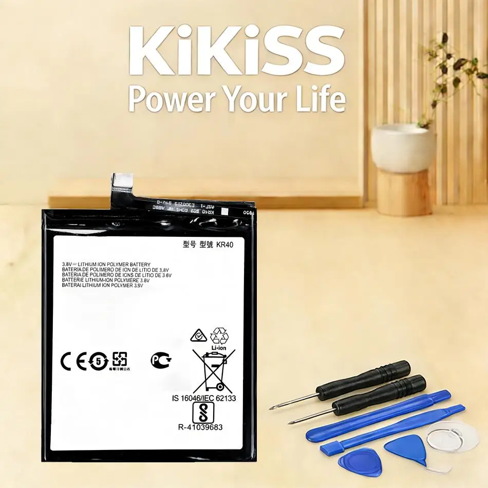 

Легкий и высокоэффективный аккумулятор KR40 емкостью 3500 мАч для мобильных телефонов Motorola Moto One Action XT2013-1 и Vision XT1970-1