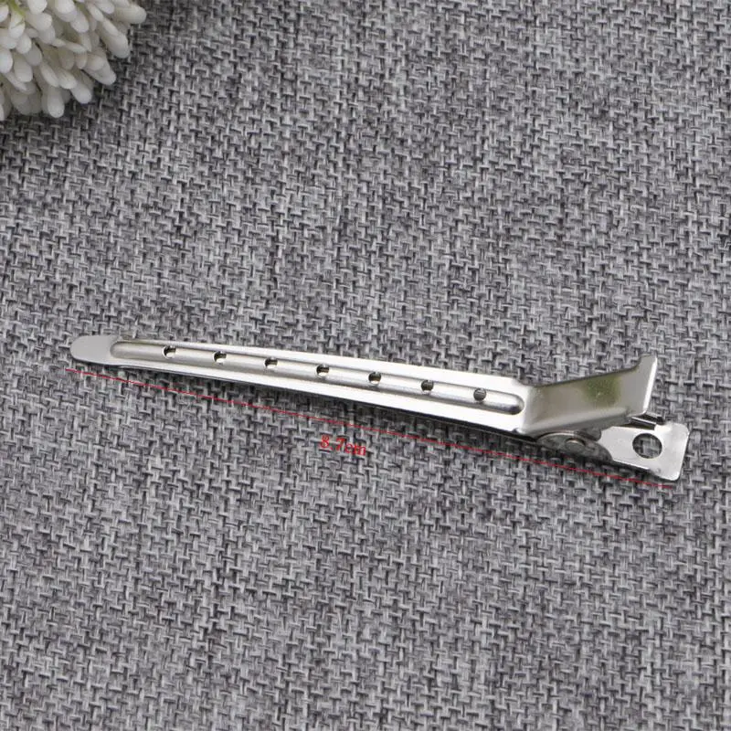 U0DE جديد 10 قطعة مقاطع الشعر الفولاذ المقاوم للصدأ تصفيف الشعر بطة بيل التمساح كليب