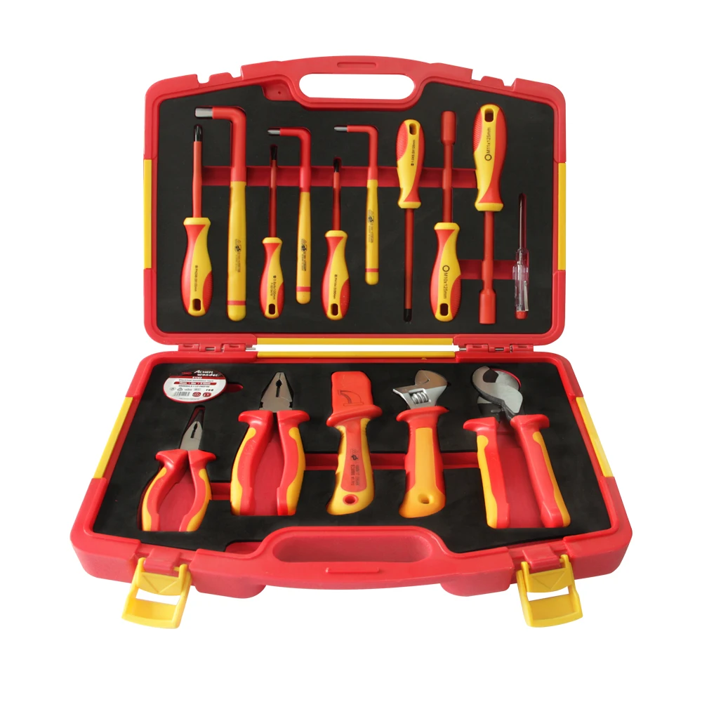 16pcs Wear-resistant Insulated Maintenance Kit, multi-functional tools for vehicle circuit disassembly and daily repair work