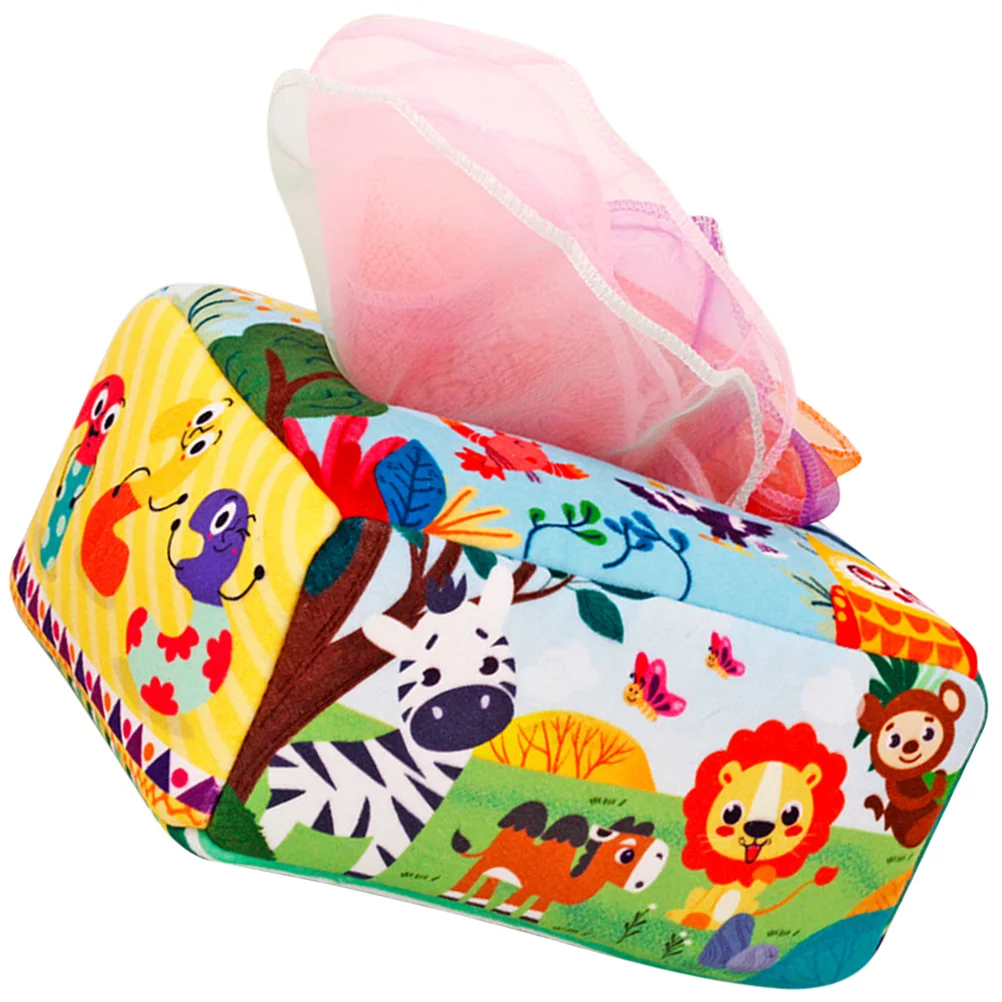 Indestructible Tissue Paper Toy for Infants and Toddlers Educational High Contrast Hand Exerciser