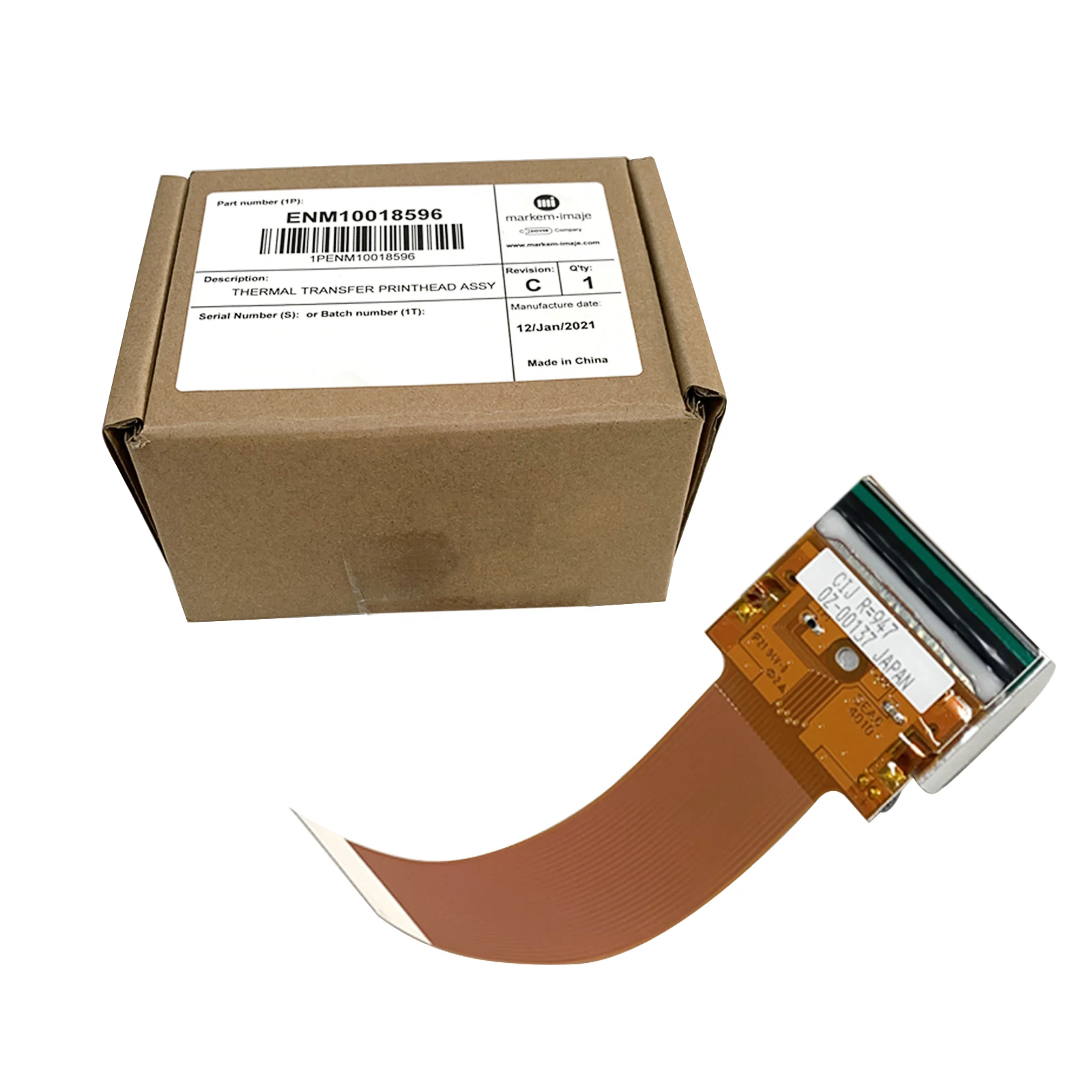 Original ENM10018596 Printhead 32MM for Markem Imaje 8018 TTO Printer Thermal Transfer Overprinter Print Heads Spare Parts