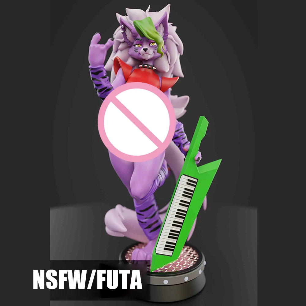 

NSFW Fox Piano FUTA 1/24 Scale Resin Figure Model Kit Sexy Diorama Unassembled Unpainted Doll 3D Print DIY Statue Crafts Toy