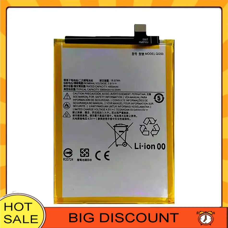 

Mobile Phone Battery Stable For Motorola Moto QG50 Lightweight 5000Mah